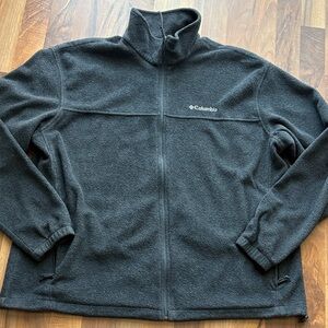 Columbia Men’s Size XXL Black Full-Zip Lightweight Fleece Jacket